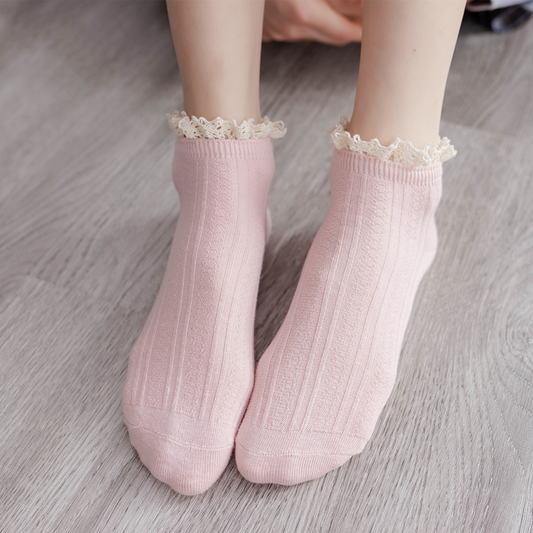 Alexandray Women Lace Frilly Ruffle Socks